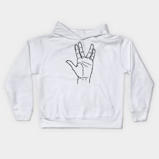 Live Long and Prosper Kids Hoodie